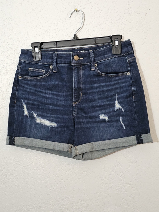 Universal Thread Pants - NWOT Universal Thread High Rise Midi Distressed Cuffed Denim Shorts Womens 4/27